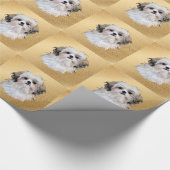 Künstlerische Hunde - Shih Tzu Geschenkpapier (Ecke)