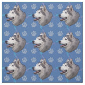 Künstlerische Hunde - Sibirischer Husky v2 Stoff (Muster)