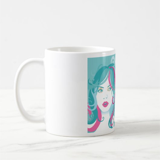 Künstlerische Illustration Kaffeetasse (Links)