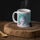 Künstlerische Illustration Kaffeetasse