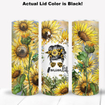 Künstlerische Illustration von Sonnenblumen mit #M