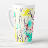 Künstlerische Kaffee-Tasse Milchtasse (Linke Ecke)