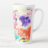 Künstlerische Kaffee-Tasse Milchtasse (Rechts)