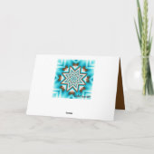 Künstlerische Kaleidoskop-Muster und benutzerdefin Dankeskarte (Rückseite)