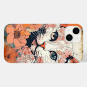 Künstlerische Katze Case-Mate iPhone Hülle (Rückseite (Horizontal))