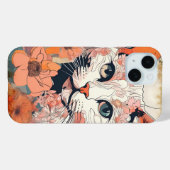 Künstlerische Katze Case-Mate iPhone Hülle (Rückseite (Horizontal))