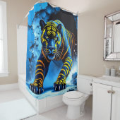 Künstlerische Katze Duschvorhang (Beispiel)