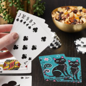 Künstlerische Katze Spielkarten (In Situ)