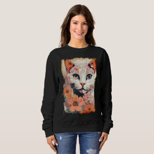 Künstlerische Katze Sweatshirt