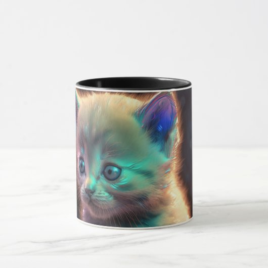 Künstlerische Katze Tasse (Zentrum)