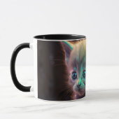 Künstlerische Katze Tasse (Links)