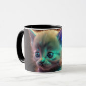 Künstlerische Katze Tasse (Vorderseite Links)
