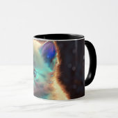 Künstlerische Katze Tasse (VorderseiteRechts)