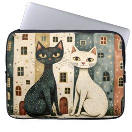 Künstlerische Katzen Laptopschutzhülle