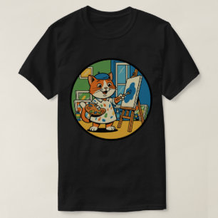 Künstlerische Katzenmalerin - Künstlerin für Kreat T-Shirt