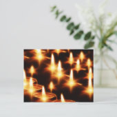 Künstlerische Kerzenleuchten Postkarte (Stehend Vorderseite)