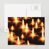 Künstlerische Kerzenleuchten Postkarte (Vorne/Hinten)