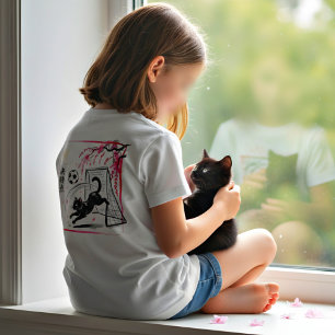 Künstlerische Kirschblüten-Katzensoccer für japani T-Shirt