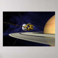 Künstlerische Konzeption der Cassini Saturn Orbit 