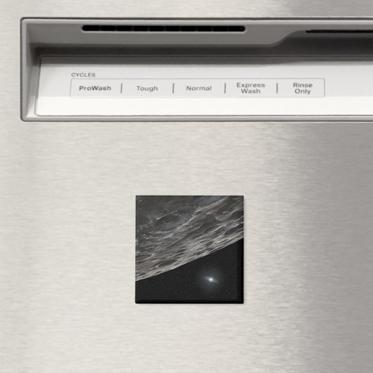 Künstlerische Konzeption eines Kuipergürtelobjekts Magnet (In Situ (Geschirrspüler))