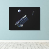 künstlerische Konzeption von Spitzer Leinwanddruck (Insitu (Holzboden))