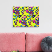 Künstlerische Korallen Leinwanddruck (Insitu (Wohnzimmer))