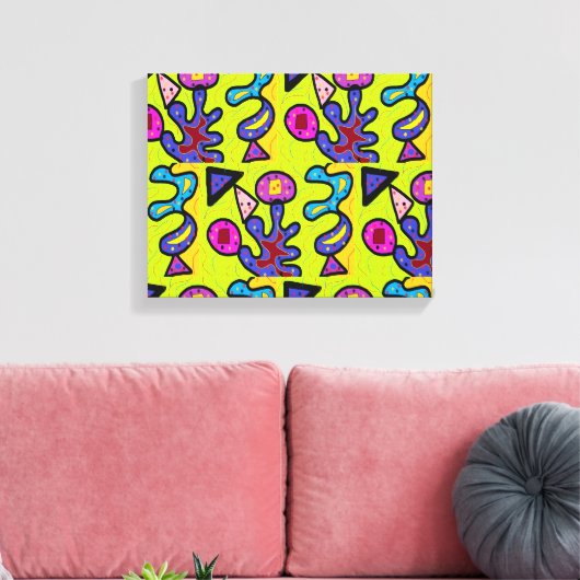 Künstlerische Korallen Leinwanddruck (Insitu (Wohnzimmer))