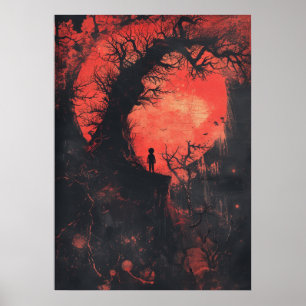 Künstlerische Kreation eines Kindes - Form eines P Poster