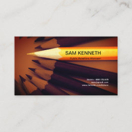 Künstlerische kreative bunte Bleistift Visitenkarte