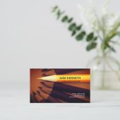 Künstlerische kreative bunte Bleistift Visitenkarte (Stehend Vorderseite)