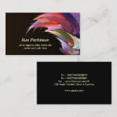 künstlerische kreative Visitenkarte (Vorne/Hinten)