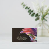 künstlerische kreative Visitenkarte (Stehend Vorderseite)