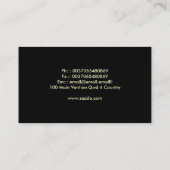 künstlerische kreative Visitenkarte (Rückseite)