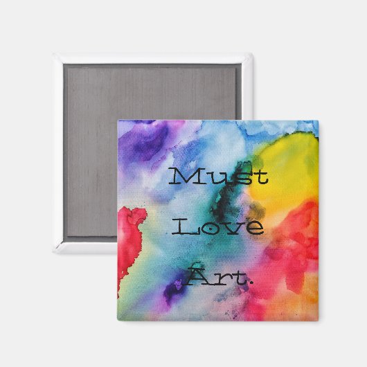 Künstlerische, kreative Watercolor-Scherben Magnet (Vorderseite/Rückseite)