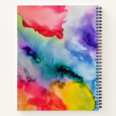 Künstlerische, kreative Watercolor-Scherben Notizblock (Rückseite)