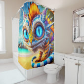 Künstlerische Kreatur Duschvorhang (Beispiel)