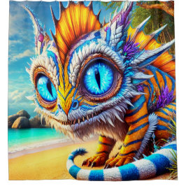 Künstlerische Kreatur Duschvorhang