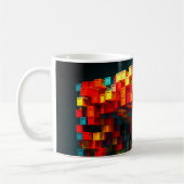 Künstlerische Kuben Kaffeetasse (Links)