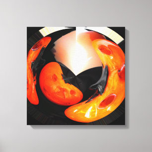 Künstlerische Kürbis Leinwanddruck