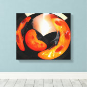 Künstlerische Kürbis Leinwanddruck (Insitu (Holzboden))