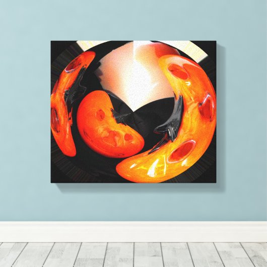 Künstlerische Kürbis Leinwanddruck (Insitu (Holzboden))