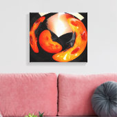 Künstlerische Kürbis Leinwanddruck (Insitu (Wohnzimmer))