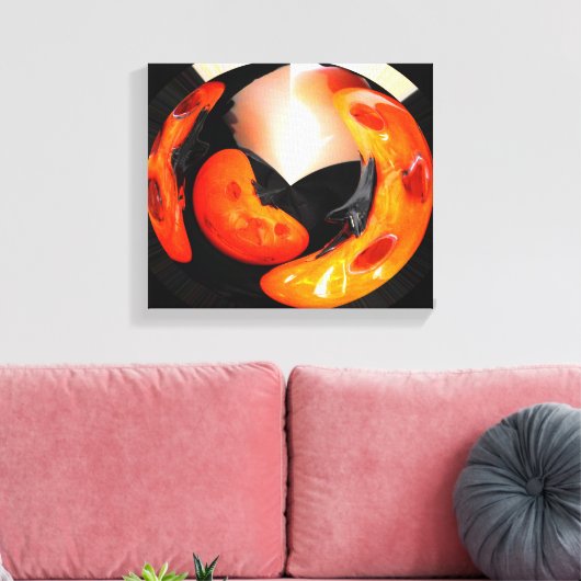 Künstlerische Kürbis Leinwanddruck (Insitu (Wohnzimmer))