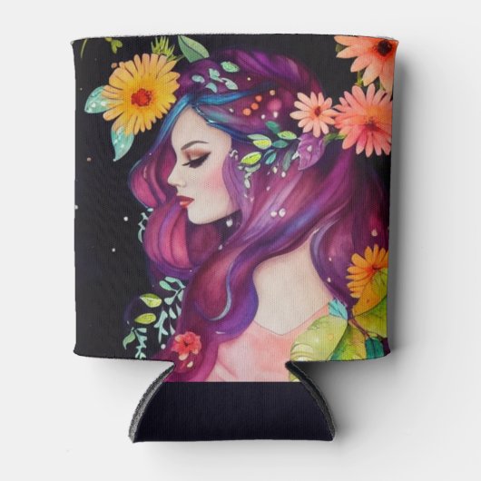 Künstlerische Lady Dosenkühler (Vorderseite)