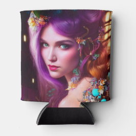 Künstlerische Lady Dosenkühler