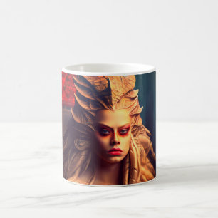 Künstlerische Lady Kaffeetasse