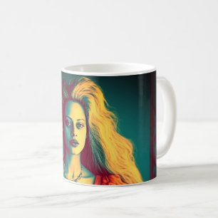 Künstlerische Lady Kaffeetasse