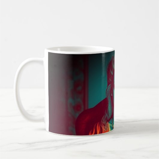 Künstlerische Lady Kaffeetasse (Links)