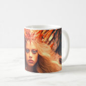 Künstlerische Lady Kaffeetasse (VorderseiteRechts)