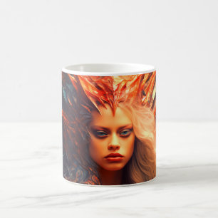 Künstlerische Lady Kaffeetasse